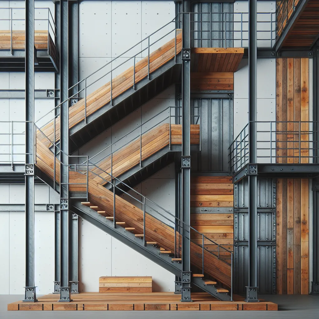 Loftowe drzwi, schody metalowe policzkowe i balustrady — industrialny szyk